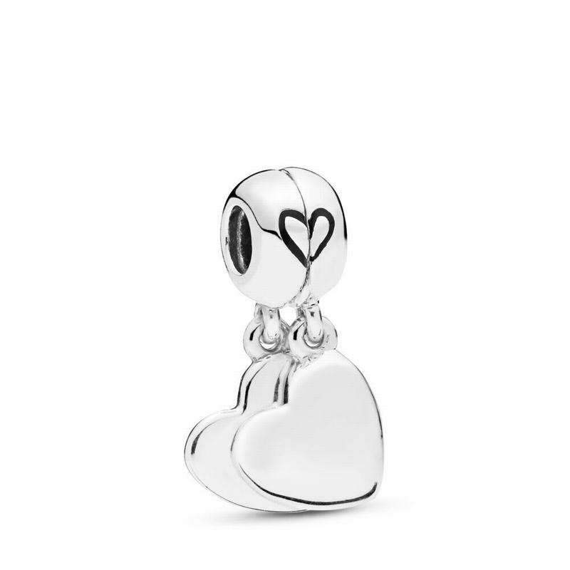 Pandora Mother & Son Love Dangle Charm - Sterling Silver/Enamel/Black - Canada | GN6137OE